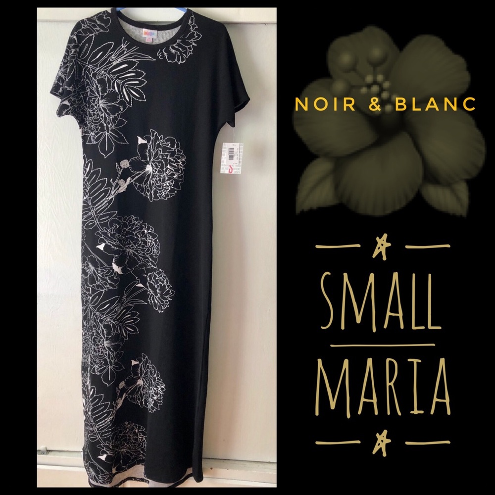 BNWT Noir & Blanc Lularoe Maria dress